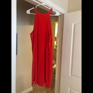 Red cocktail dress